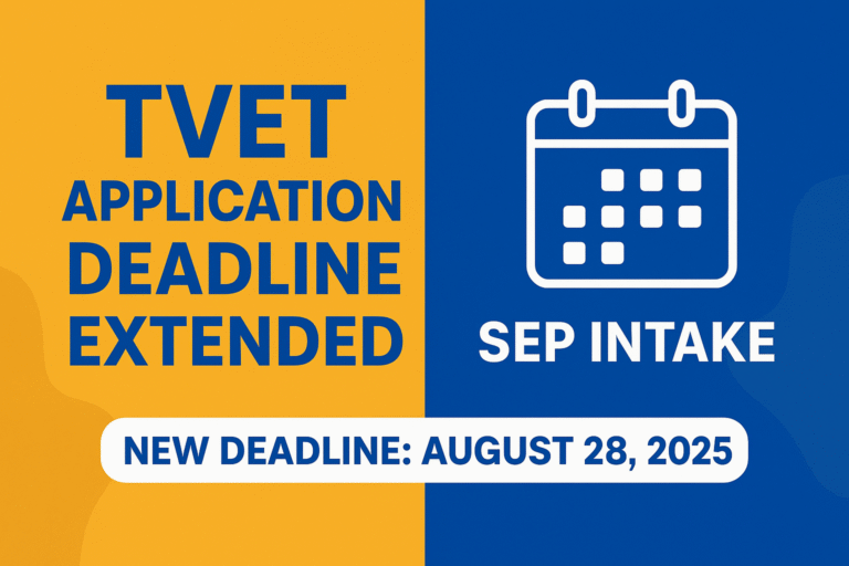 TVET Application Deadline Extended